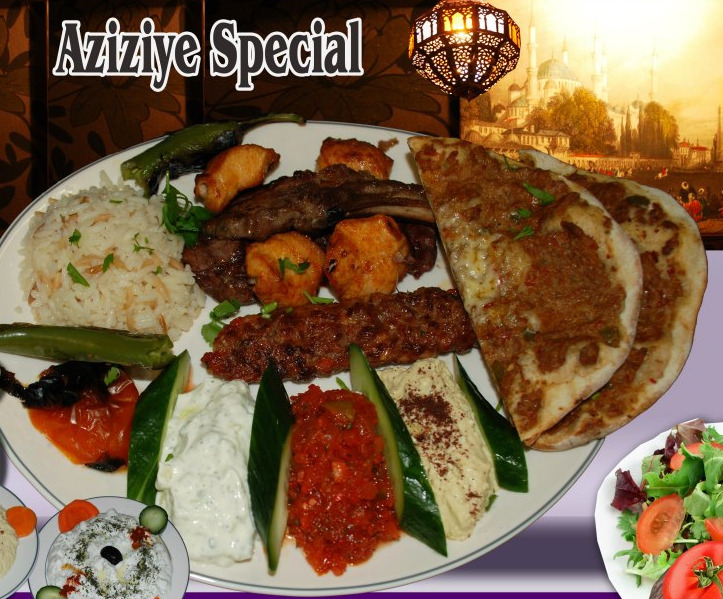 صورة لطبق من اطباق مطعم Aziziye Restaurant الذي يعد من افضل مطاعم بوفيه في لندن