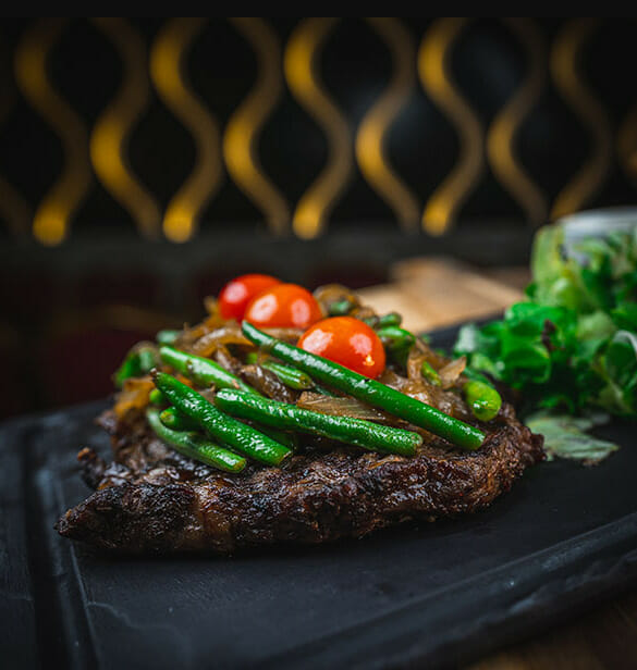 صورة لطبق من اطباق مطعم Le Madison Steakhouse والذي يعد افضل مطعم ستيك في لندن