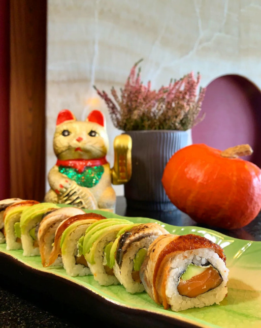 صورة لطبق من اطباق مطعم Sushi Atelier الذي يعد احد أفضل مطاعم سوشي يابانية في لندن