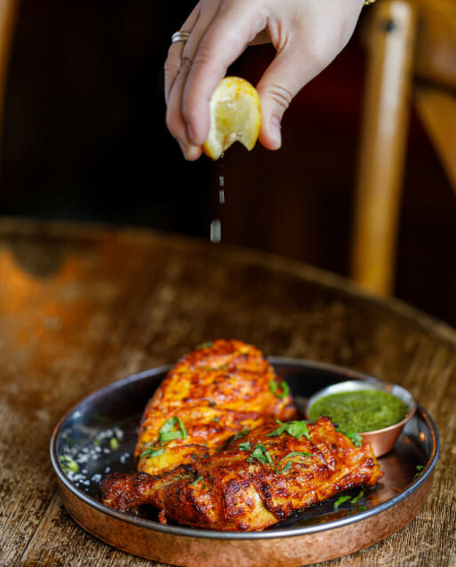 صورة لطبق من اطباق مطعم Tandoor Chophouse وهو احد افضل مطاعم هندية في لندن