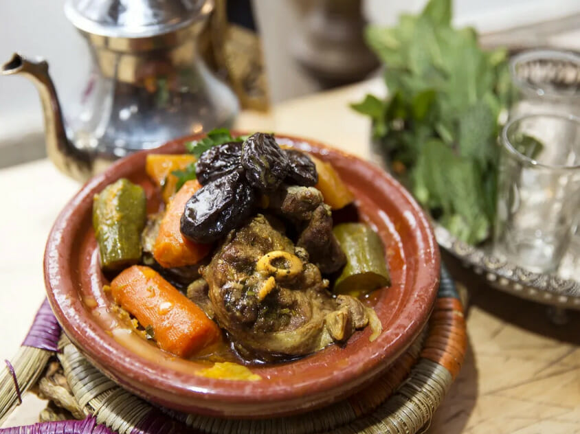 صورة لطبق من اطباق مطعم الريف Le Rif Restaurant والذي يعد افضل مطعم مغربي في لندن