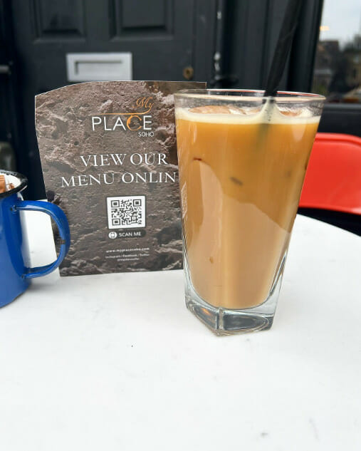 إحدى الخيارات المقدمة من مقهىMy Place Soho والذي يعد أفضل مقهى في سوهو لندن