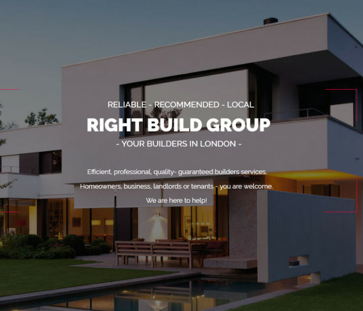 شركة Right Build Group في لندن.. رواد في خدمات البناء